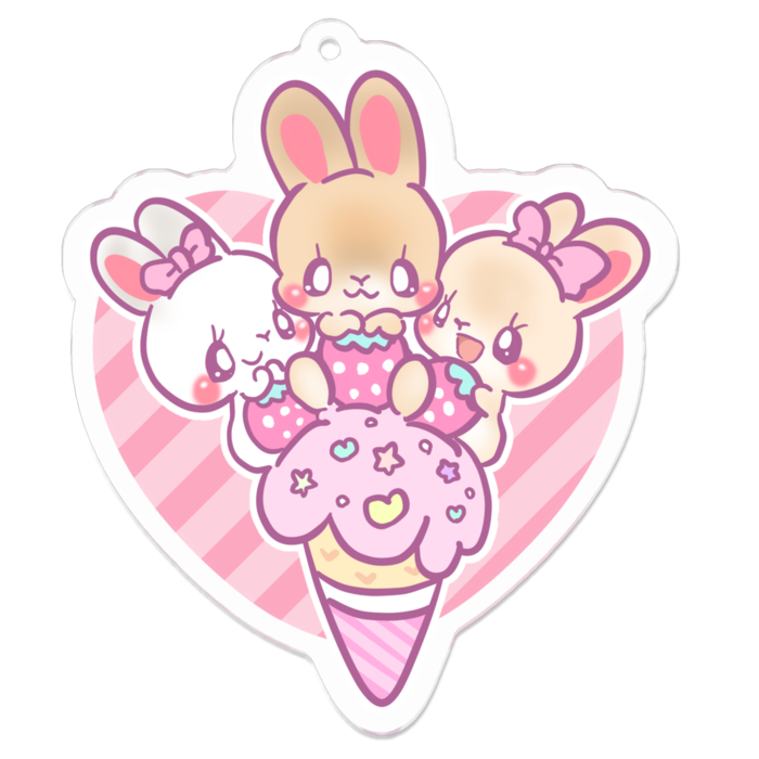 アクリルキーホルダー - 70 x 70 (mm)