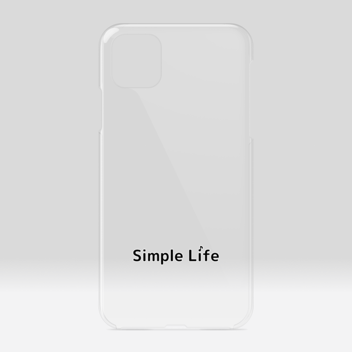 クリアiPhoneケースA　Simple Life♪　iPhone 11ProMax