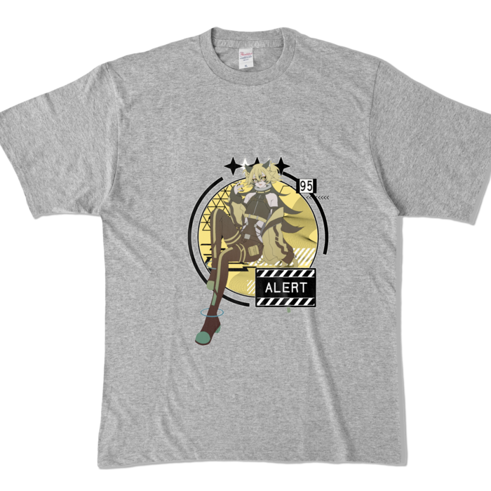 カラーTシャツ - XL - 杢グレー (濃色)