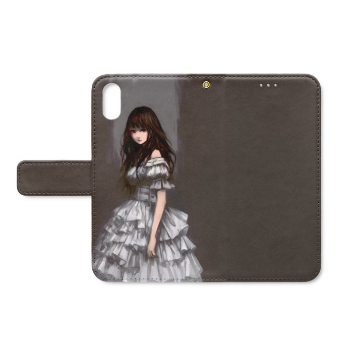 手帳型iPhoneケース - iPhone XS / X - ストラップ穴 あり