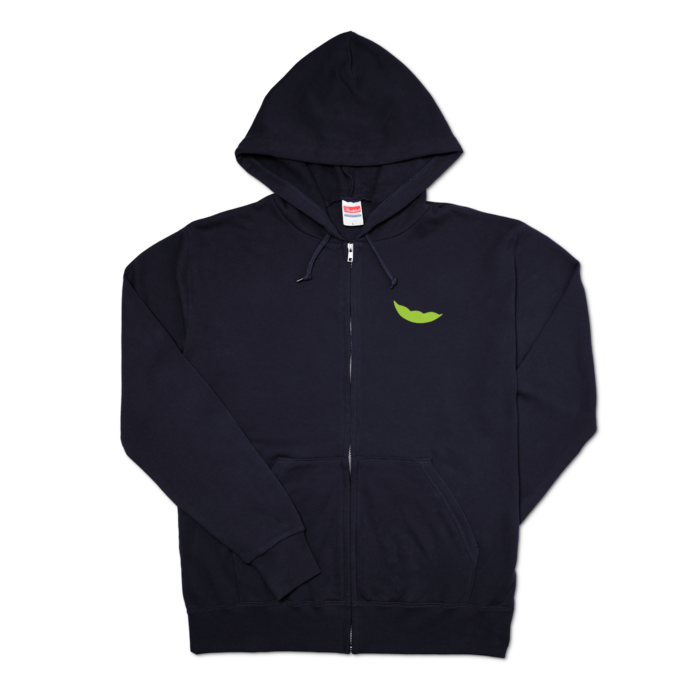 ジップパーカー - L - ネイビー