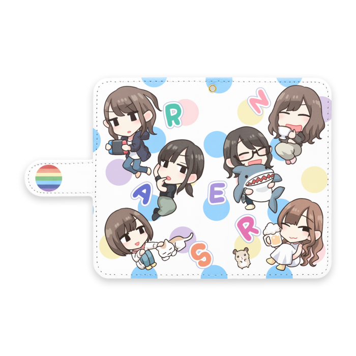 手帳型Androidケース - S - ストラップ穴 あり
