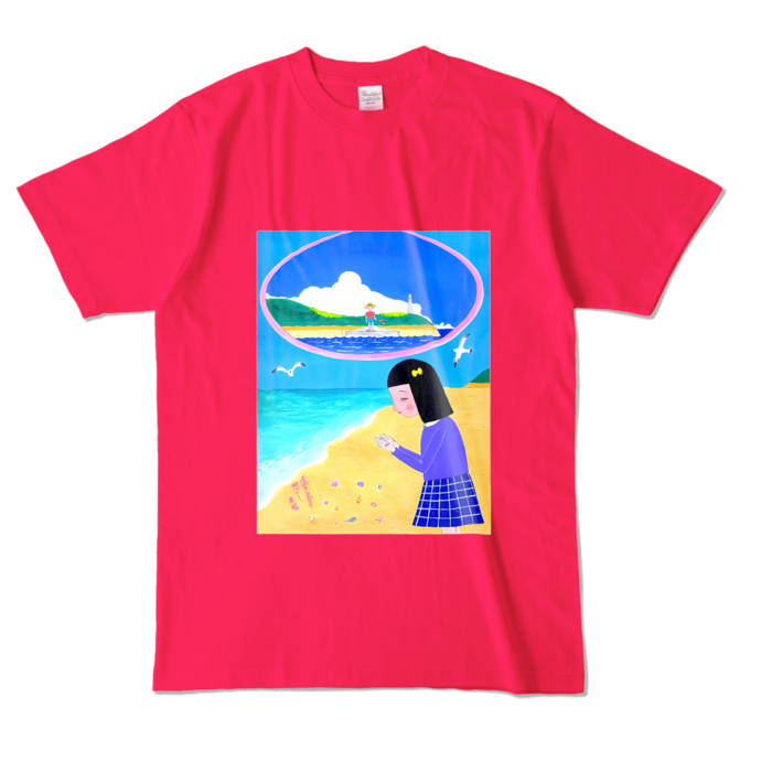 カラーTシャツ - L - ホットピンク (濃色)