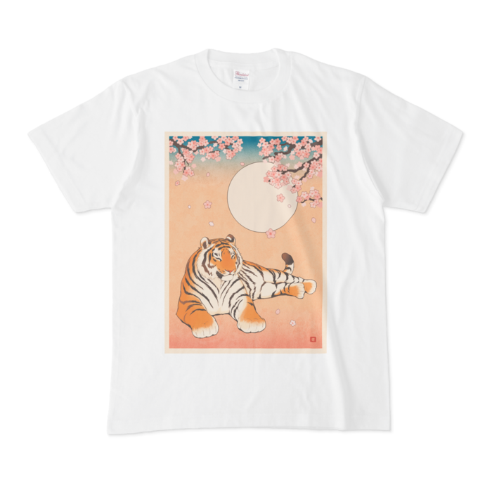 桜 Tシャツ - M - 正面