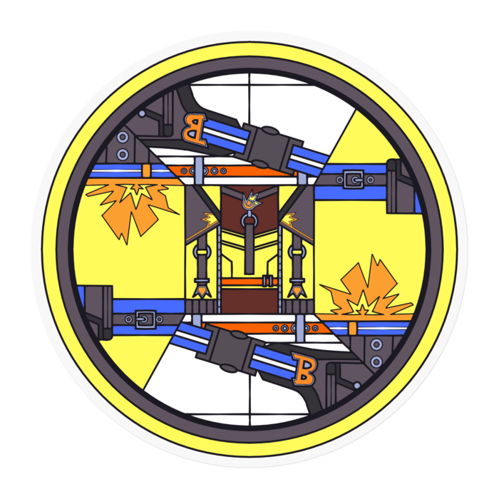 ステッカー - 100 x 100 (mm)