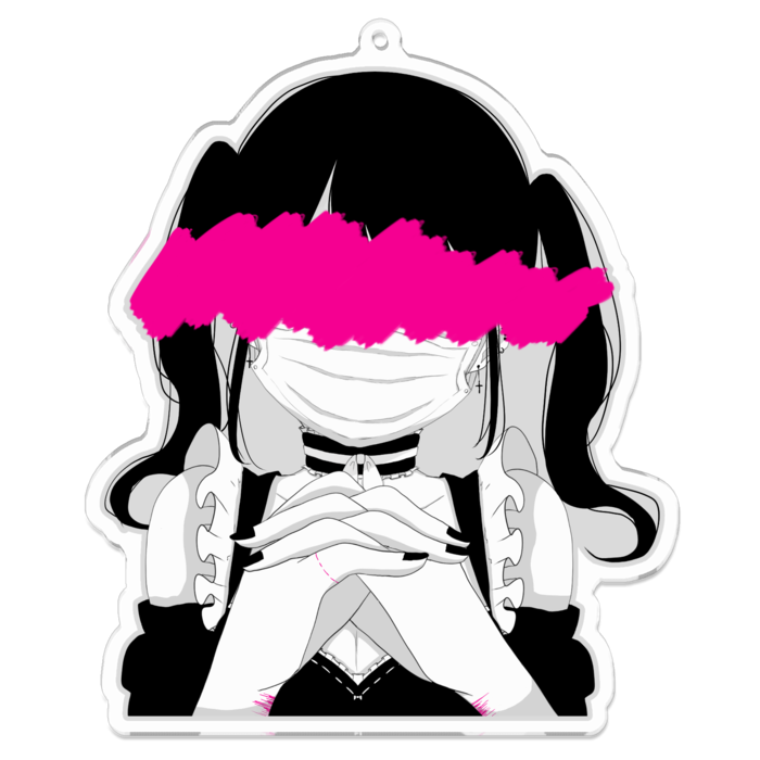 アクリルキーホルダー（コーティング） - 100 x 100 (mm)