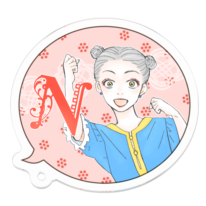 アクリルキーホルダー - 50 x 50 (mm)