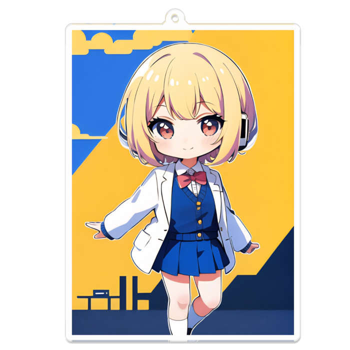 アクリルキーホルダー - 100 x 100 (mm)