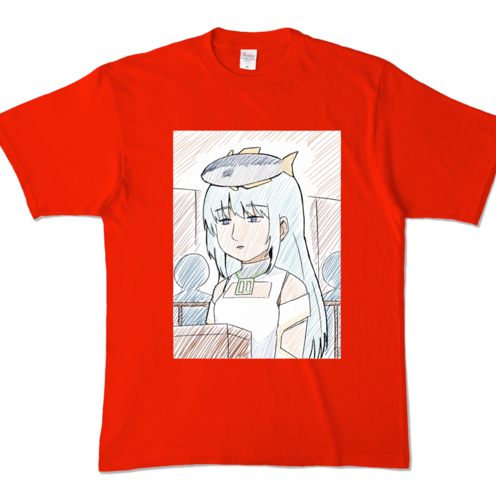 カラーTシャツ - XL - レッド (濃色)