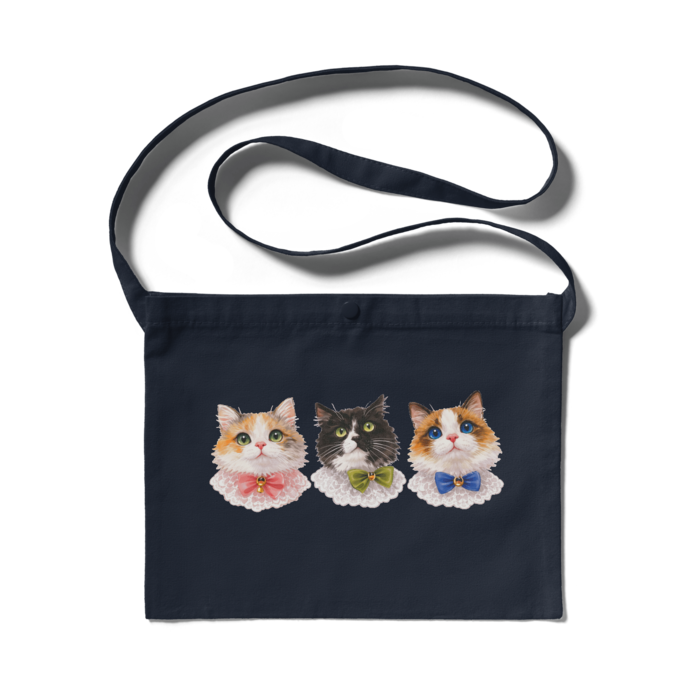 サコッシュ - 300 x 230 (mm)-ネイビー