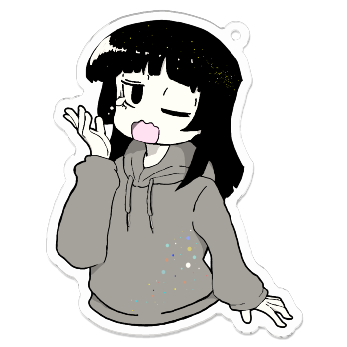 アクリルキーホルダー（コーティング） - 70 x 70 (mm)