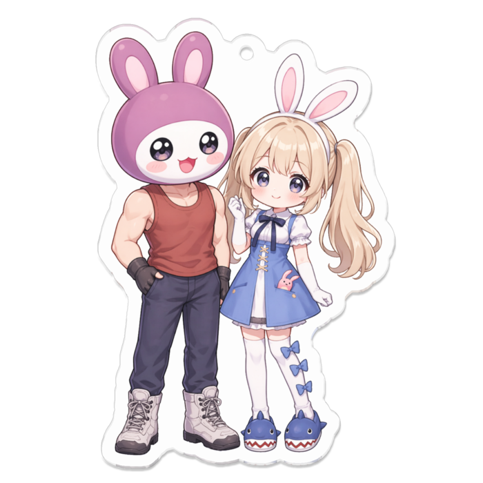 アクリルキーホルダー - 70 x 70 (mm)