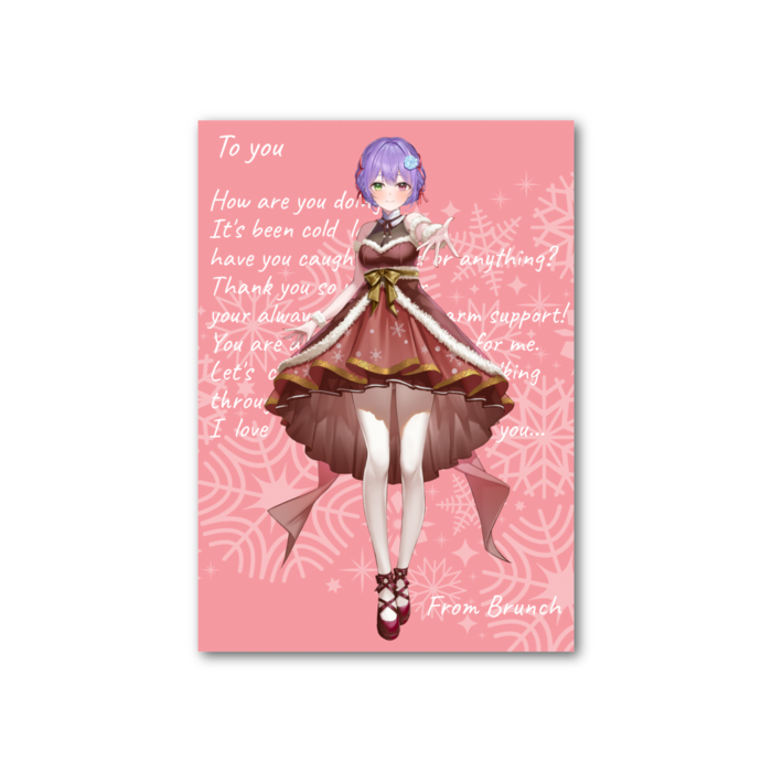 フォト風カード - 縦 - 片面