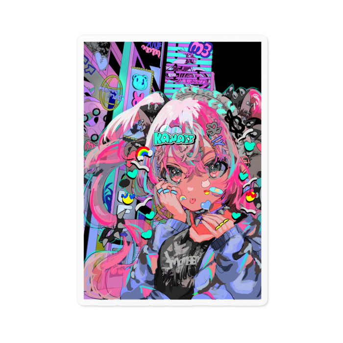 ステッカー - 100 x 100 (mm)