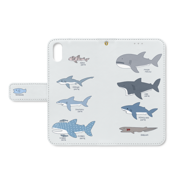 サメと魚の手帳型ケース Iphone 店 Booth