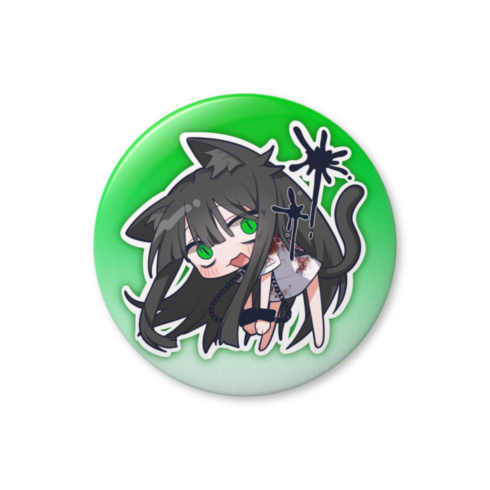 デフォルメ黒猫