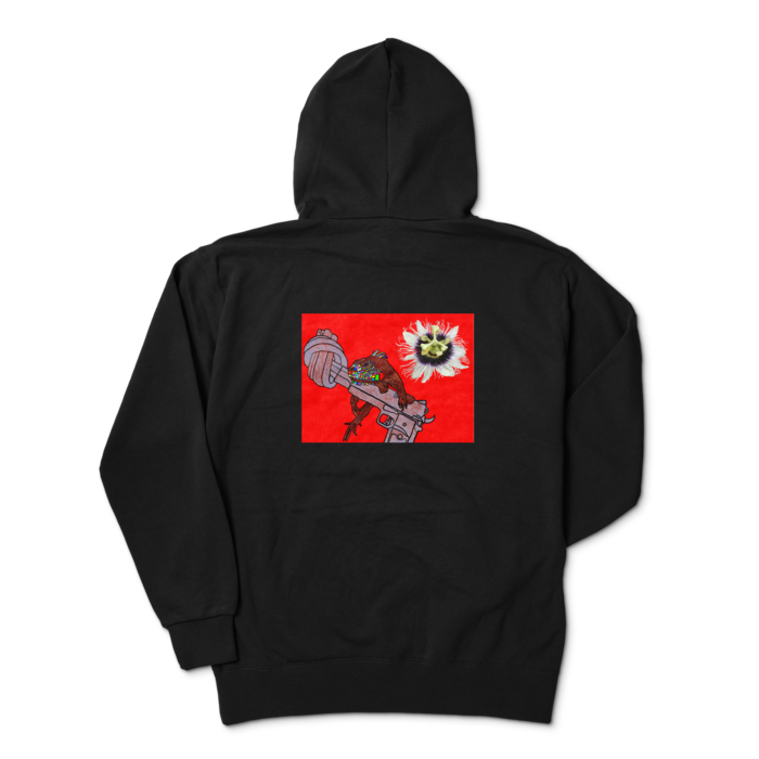 ジップパーカー - XL - ブラック