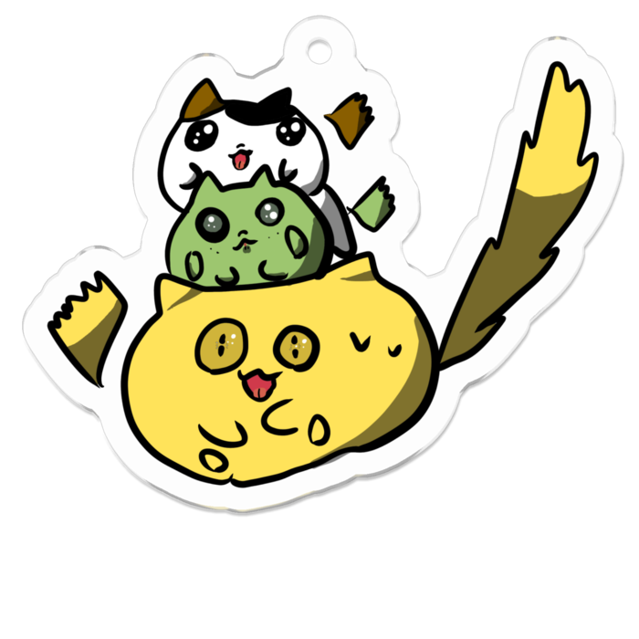 アクリルキーホルダー - 50 x 50 (mm)