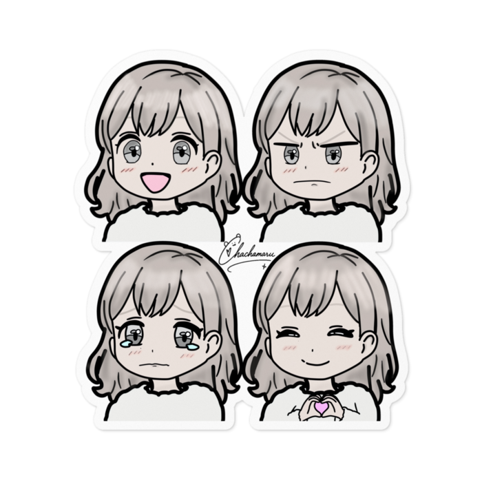 ステッカー - 100 x 100 (mm)