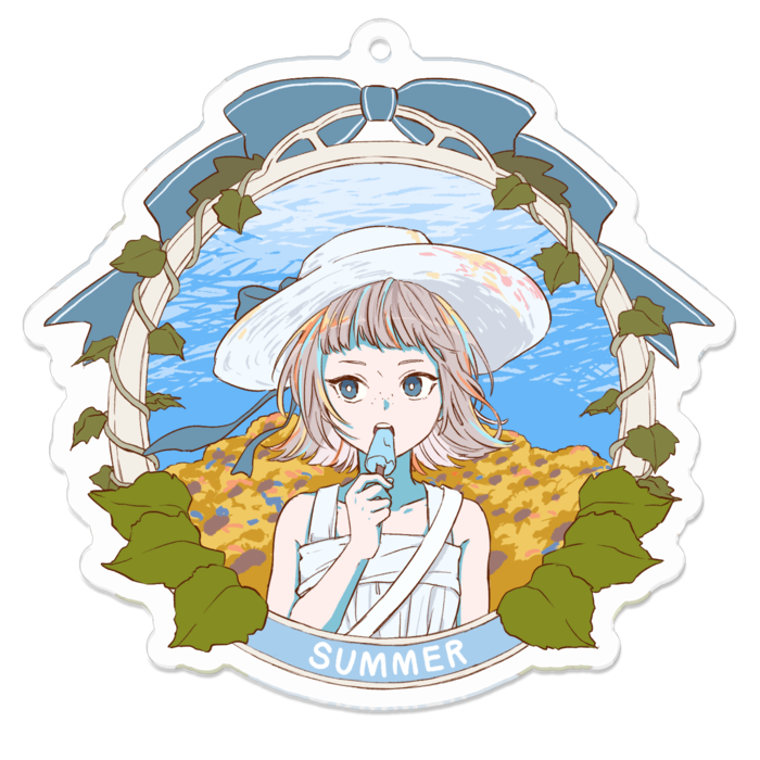 アクリルキーホルダー - 70 × 70 (mm)