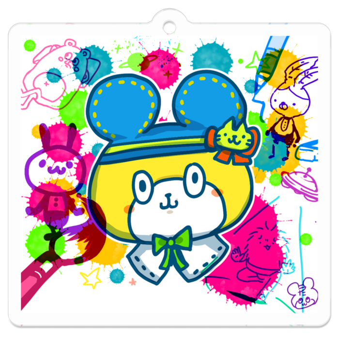 アクリルキーホルダー - 50 x 50 (mm)