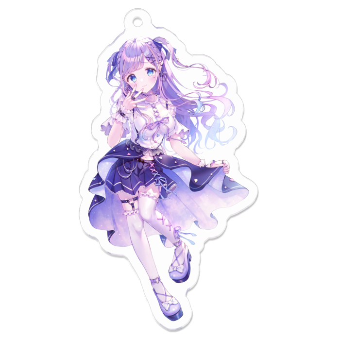 【キービジュアル】アクリルキーホルダー（コーティング） - 70 x 70 (mm)