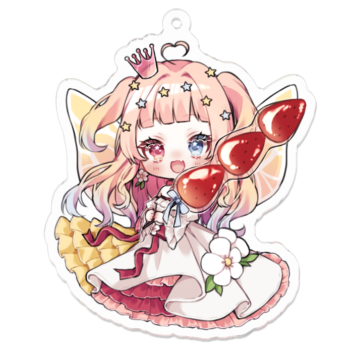 アクリルキーホルダー（コーティング） - 70 x 70 (mm)