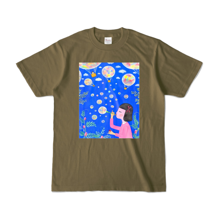 カラーTシャツ - S - オリーブ (濃色)