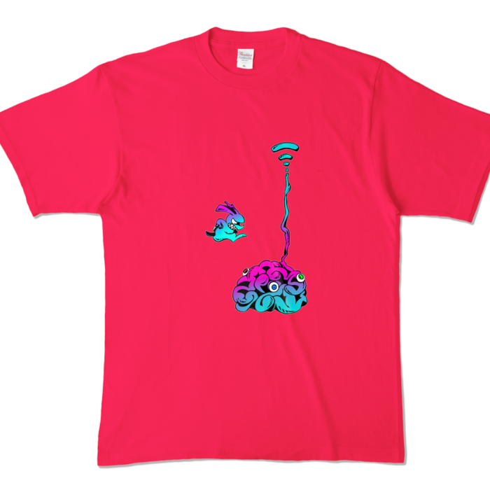 カラーTシャツ - XL - ホットピンク (濃色)(3)