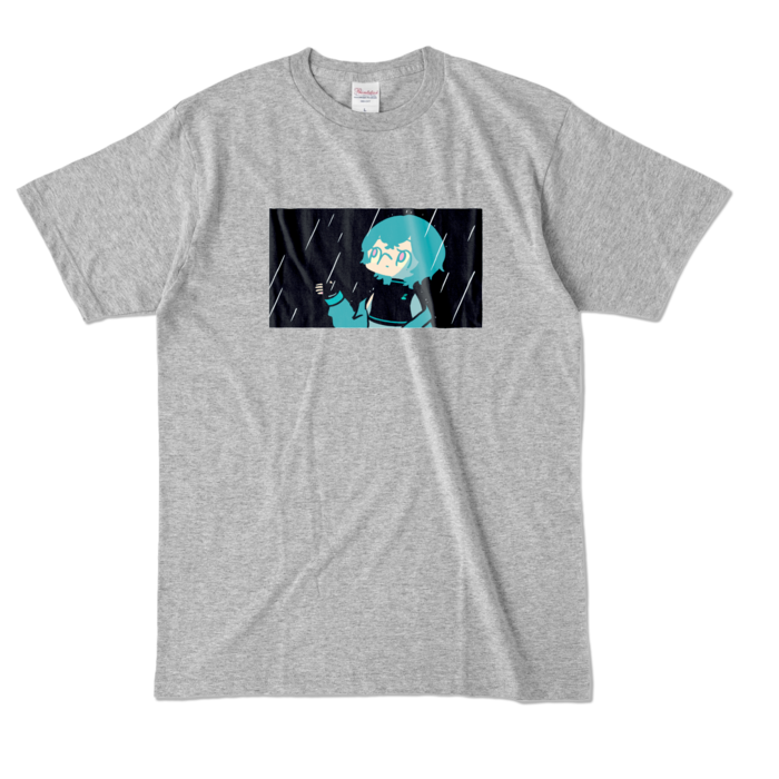カラーTシャツ - L - 杢グレー (濃色)