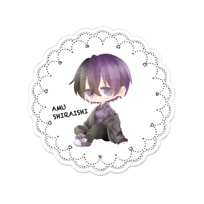 アクリルバッジ - 100 x 100 (mm)