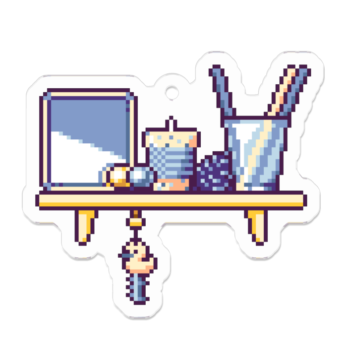 アクリルキーホルダー - 50 x 50 (mm)