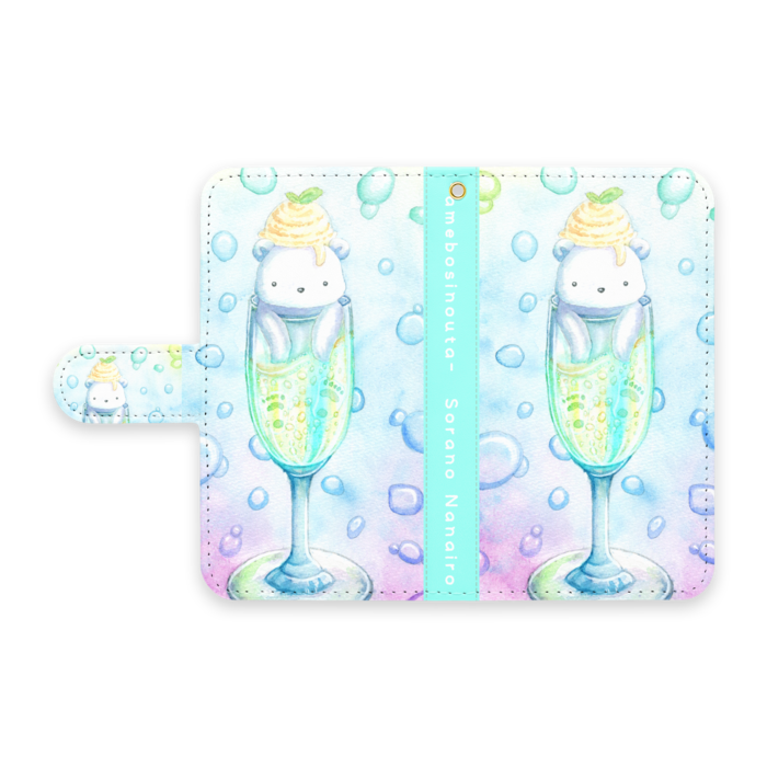 手帳型Androidケース - S - ストラップ穴 あり