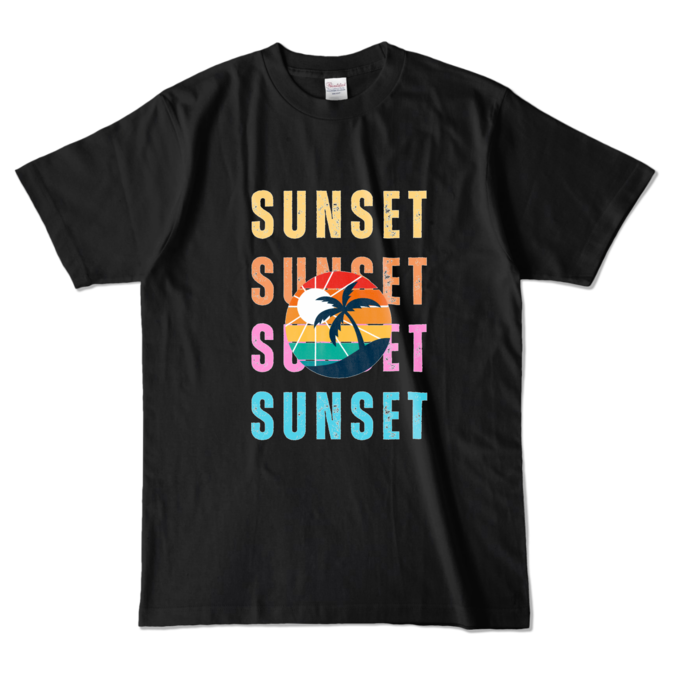 カラーTシャツ - L - ブラック (濃色)