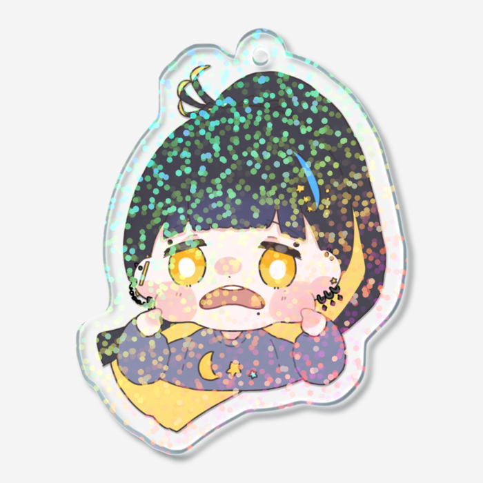 ホログラムアクリルキーホルダー - 50 × 50mm