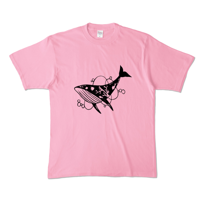カラーTシャツ - XL - ピーチ (淡色)