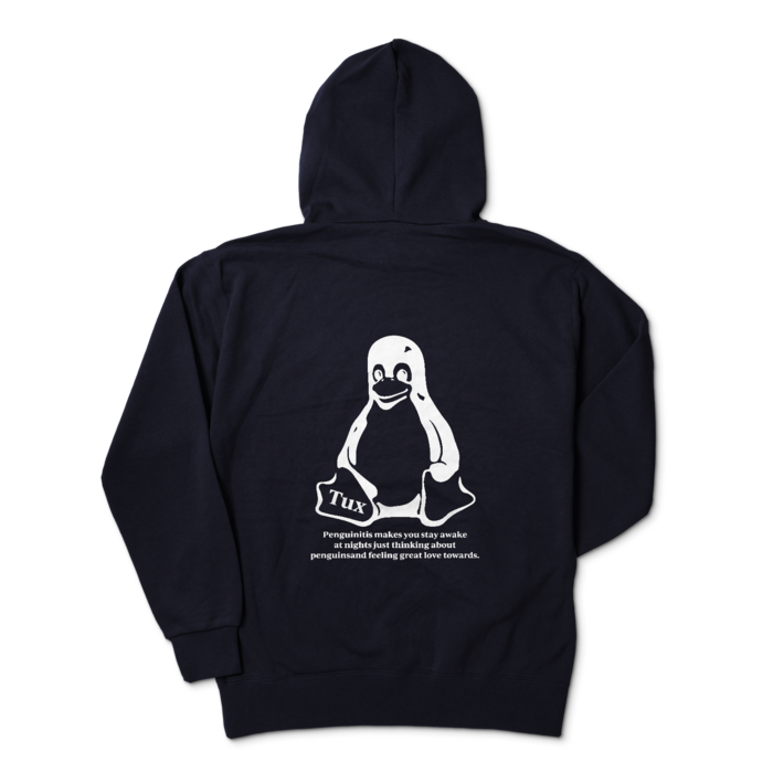 ジップパーカー - XL - ネイビー