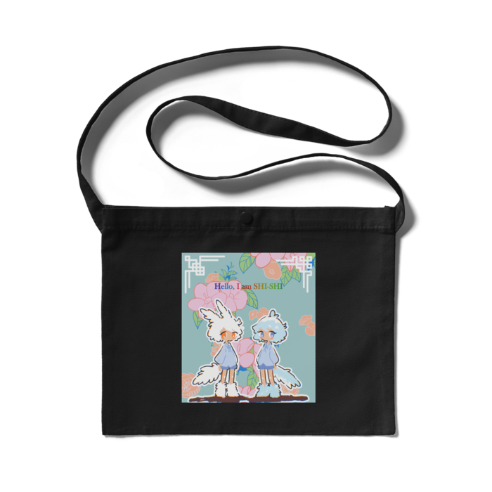 サコッシュ ブラック - 300 x 230 (mm)