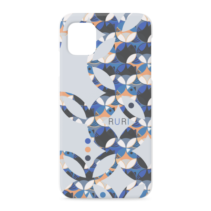 瑠璃鳥七宝紋ーiphone Case Nuregarasu Warabimochi Booth