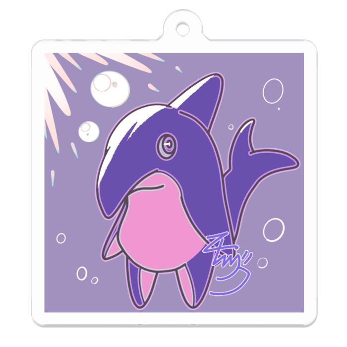 アクリルキーホルダー - 50 x 50 (mm)