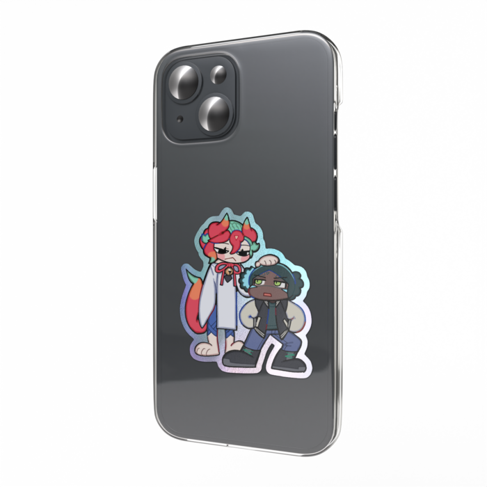 オーロラスマホステッカー - 縦