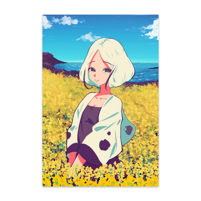 花と少女 ポストカード 1031 ｲﾁﾏﾙﾐｲﾁ Booth