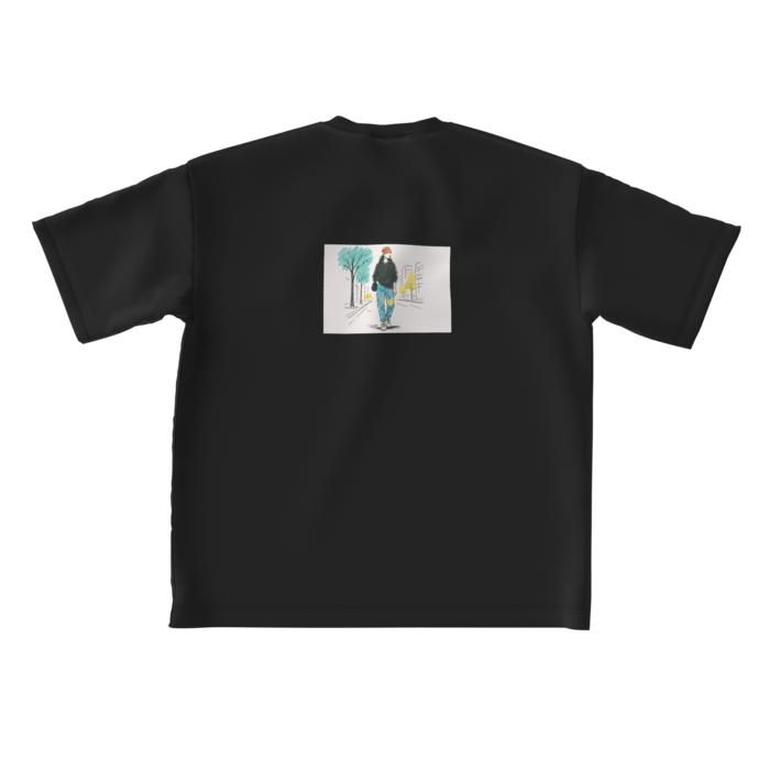 ビッグシルエットTシャツ - L - 黒