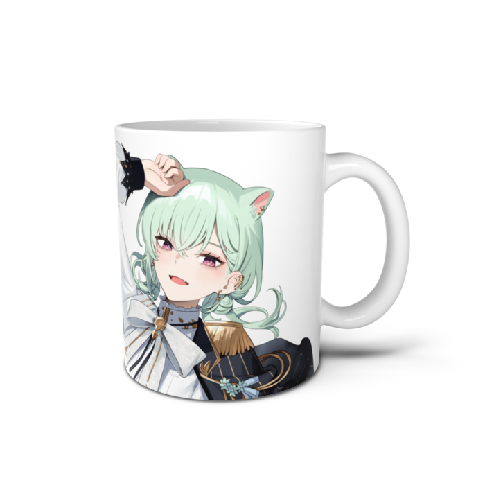 マグカップ - 直径 8 cm / 高さ 9.5 cm　口あけ笑顔