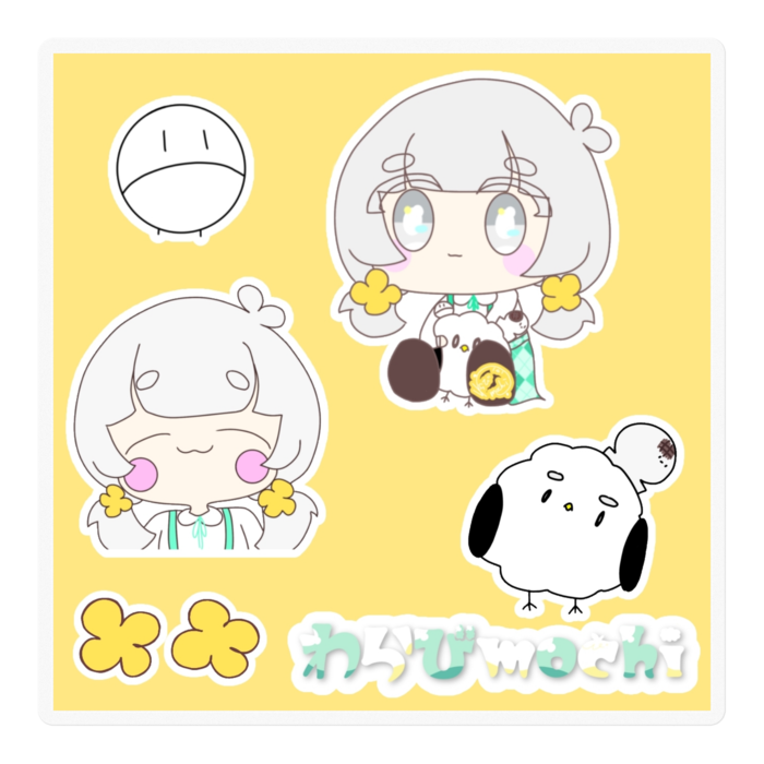 ステッカー - 100 x 100 (mm)