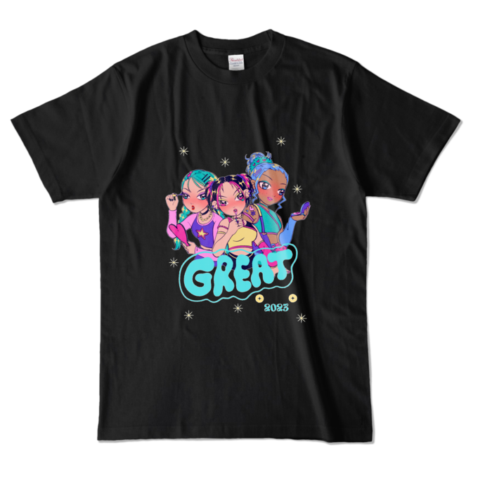 カラーTシャツ - L - ブラック (濃色)