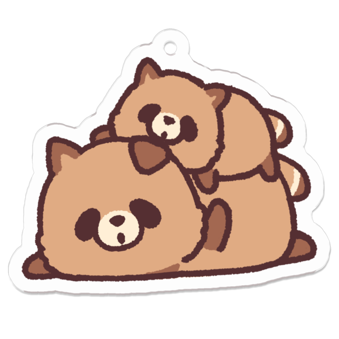 ぼくはたぬき なかよし アクリルキーホルダー つじなつみのお店 Booth