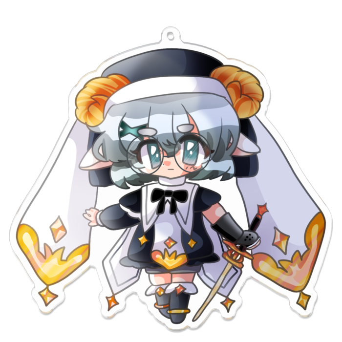 アクリルキーホルダー - 100 x 100 (mm)