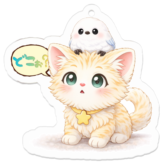 アクリルキーホルダー - 50 x 50 (mm)