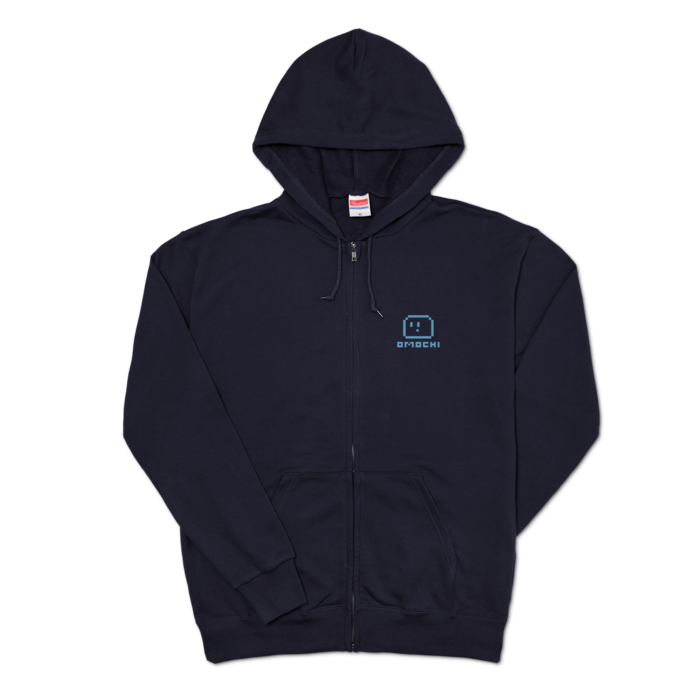 ジップパーカー - XL - ネイビー